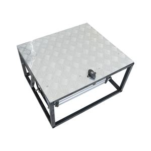 2025년 공장도 가격 RV 모터홈 카라반 캠핑 트레일러 수동 접이식 알루미늄 5단 계단 (장착 브래킷 포함)