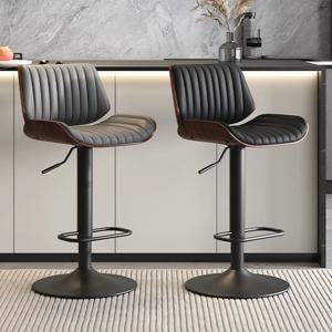 미니멀리스트 모던 바 스툴 디자인 노르딕 캠핑 게이밍 바 의자 회전식 식당 의자 정원 가구 세트