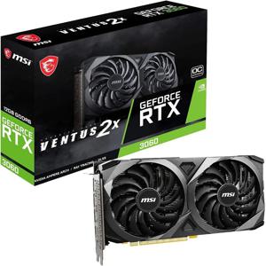 MSI 게이밍 지포스 RTX 3060 12GB 15 Gbps GDRR6 192-비트 HDMI/DP PCIe 4 토르크 트윈 팬 앰페어 OC 그래픽 카드