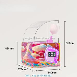 반자동 솜사탕 제조기 터치 컨트롤 인터랙티브 미니 솜사탕 기계 스마트