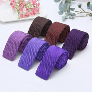 남성용 니트 넥타이 스키니 니트 넥타이, 좁은 슬림 그라바타, 남성 울 타이, 뜨개질 테이프 원사 디자이너 캔디 컬러, 패션 6 cm