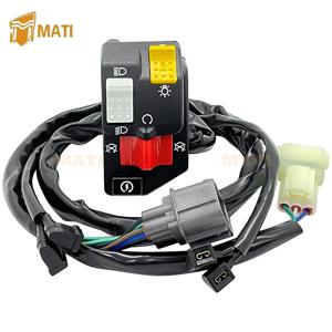 핸들 바 제어 스위치 버튼 Honda Rancher 420 수동 시프트 2014-2021 TRX420FM/TRX420TM 용 시작 킬 스톱 헤드 라이트