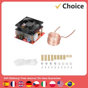1000W ZVS 유도 가열 보드 모듈 DIY 소형 부품 경화 어닐링 용 구리 튜브가있는 저전압 코일 플라이 백 드라이버
