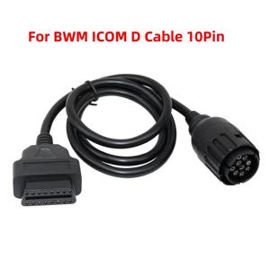 BMW ICOM D 케이블 오토바이용 10핀 진단 케이블, BMW 10핀 어댑터에서 16핀 OBD2 스캐너 연장 케이블로 변환