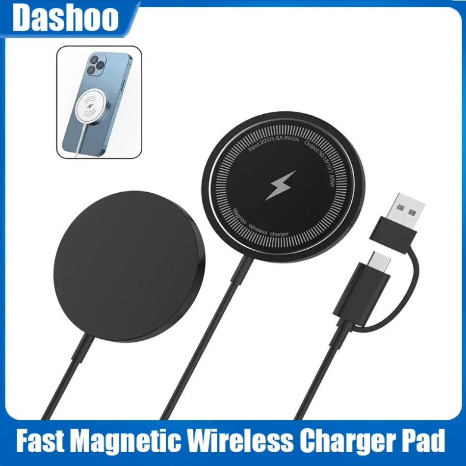 맥세이프 아이폰 16 15 14 13 프로 맥스 미니 USB A PD 고속 무선 충전 스탠드 마그네틱 30W 무선 충전 패드