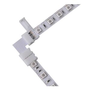 L 모양 4Pin3PIN LED 커넥터 10mm 폭 직각 커넥터 3528/5050 SMD RGB 용 솔더리스 어댑터 커넥터 터미널