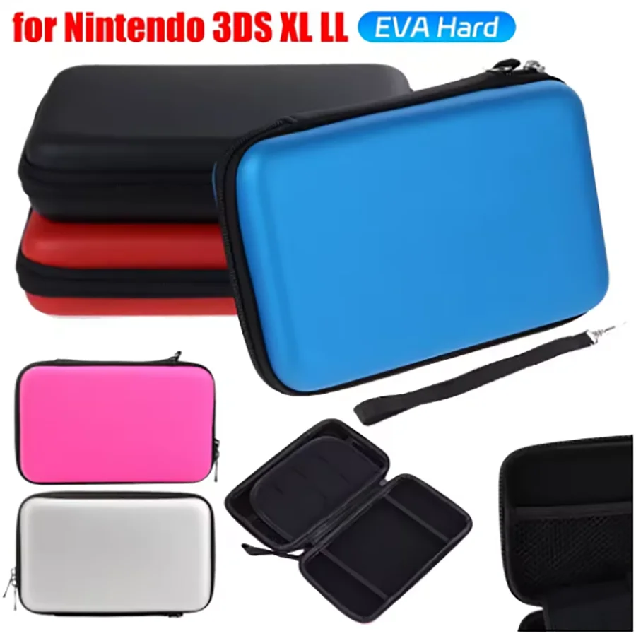 EVA 스킨 하드 케이스 가방 파우치 3DS XL LL 콘솔 보호 커버 휴대용 보관 가방 신형 3DS XL 3DS LL용