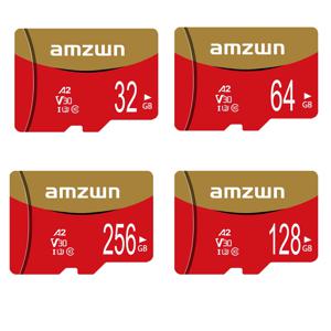 AMZWN 마이크로 TF/SD 카드 클래스 10 메모리 카드 소용량 용량 32GB 64GB 128GB 256GB 카메라, 휴대폰에 적합