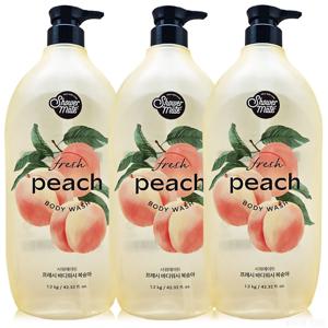 샤워메이트 바디워시 복숭아 1200ml x 3개