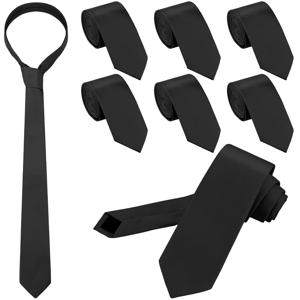 남성용 포멀 스키니 사이즈 넥타이, 클래식 남성용 단색 다채로운 웨딩 넥타이, 미리 묶은 신랑 신사 선물 파티