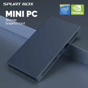 Spurt Box DIY 미니 PC NVIDIA MX150 그래픽 카드, 인텔 UHD 코어 I7 10 세대 I7-1065G7 4K DDR4 16G 데스크탑 컴퓨터, 2024 신제품