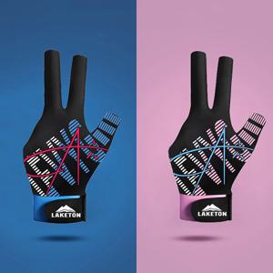 1pc 왼손 당구 장갑 세 손가락 스누커 당구 장갑 미끄럼 방지 스티커 탄력 당구 훈련 장갑