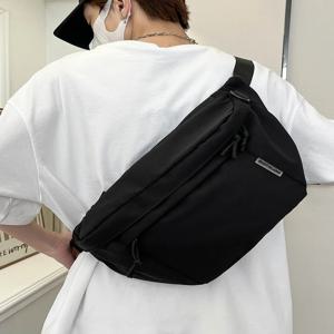 대용량 스포츠 백팩 남성 캐주얼 단색 크로스백 트렌디 브랜드 레저 패션 싱글 숄더백