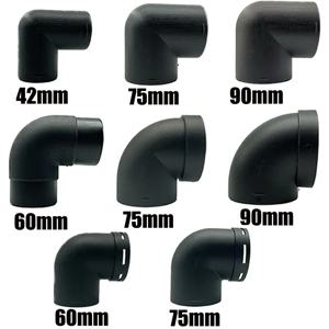 42mm 60mm 75mm 90mm L 모양의 공기 덕트 파이프 팔꿈치 콘센트 커넥터 Webasto Eberspaecher 자동차 디젤 주차 히터 용 조이너