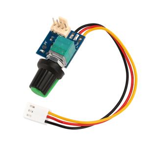 DC5-12V 수동 4 선 PWM 선풍기 속도 컨트롤러 모터 컨트롤러 보드, 노브 스위치 거버너 모듈 전원 공급 장치 포함