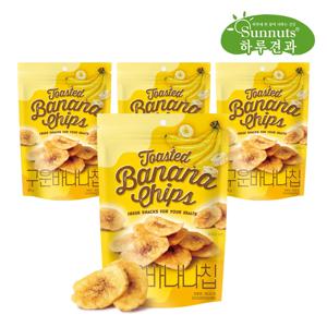 [하루견과] (3+1) 바삭달콤 구운바나나칩 90g (총4봉)