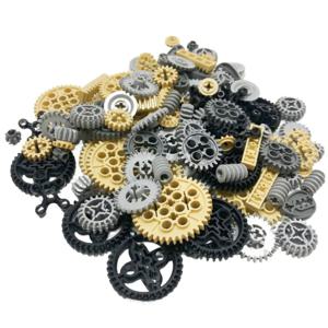 120PCS MOC 기술 빌딩 블록 기어 랙 기계 벽돌 부품 자동차 Robat 액세서리 32498 46372 32072 4716