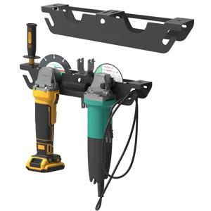 앵글 그라인더 홀더 스탠드 보관함(코드 행거 포함) 커터 폴리셔용 벽걸이형 스탠드