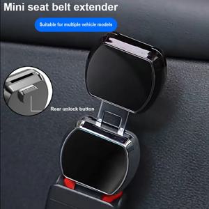1/2개 자동차 안전벨트 연장 플러그 버클 시트벨트 클립 조절 가능한 연장기 테슬라 지프 레니게이드 자동차 안전벨트 잠금장치