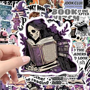 10/30/50/100개 보라색 책같은 스티커 노트북 가방 문구 방수 장식 그래피티 데칼 멋진 스티커 팩