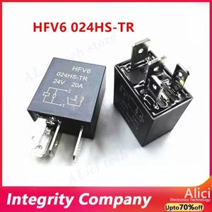 기존 릴레이 HFV6 024HS-TR 24V 20A 4핀 HFV6 012HS-TR 30A 12V 자동차 릴레이3735040-k00-c2