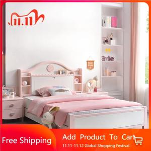 창의적인 모던 소녀용 이층 침대 프레임 수납 서랍 빌라 로프트 침대 공주풍 원목 정리함 벨리체 호텔 가구