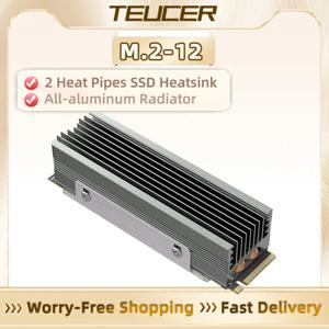 TEUCER M.2 2280 SSD 방열판(열 패드 포함) 2 히트 파이프 M.2 NVMe 2280 SSD 쿨러용 솔리드 스테이트 드라이브 라디에이터