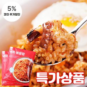 (식판사) 엄지식품 낙지 볶음밥 300g x 5개 매콤하고 감칠맛 나는 대표적인 해산물 볶음밥입니다.