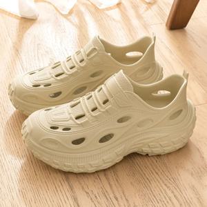 남성용 여름 나막신, 비치 슈즈, 미끄럼 방지, 냄새 방지, 바오터우 여성용 스포츠 및 레저 드라이빙 샌들, 남성용 야외 강 추적 신발, 남성용