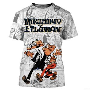 3D 여름 패션 트렌드 애니메이션 느슨한 캐주얼 인쇄 반팔 맞춤형 편안한 라운드 넥 티셔츠