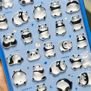 한국 수입 NEKONI 만화 3D 릴리프 동물 스티커 Scrapbooking Diy 저널 편지지 스티커 데코 사무 용품