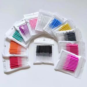 성인용 직선 치간칫솔 30개, 치간칫솔 세척, 교정기, 치아 사이 간격