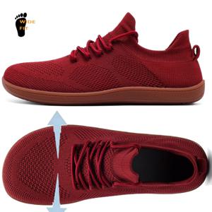 남녀공용 미니멀리스트 맨발 신발 야외 캐주얼 걷기를 위한 경량 통기성 넓은 발가락 운동화