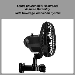 그로우 텐트 팬 강력한 진동 환풍기 클립 텐트 팬, 2단 속도 설정, 헬스장 캠핑 주방 RV 온실 작업장용