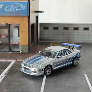 KOD GFCC 1:64 GTR R34 신규 전시 한정판 합금 자동차 모델