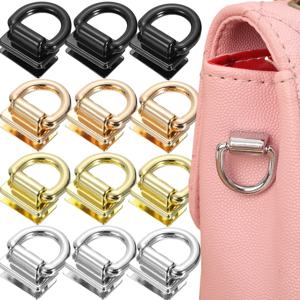 1/8개 D링 가방 사이드 클립 버클 나사 핸드백 체인 핸들 커넥터 가방 스트랩 벨트 행거 DIY 하드웨어 가방 액세서리