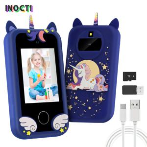 어린이 스마트폰 교육용 장난감, 뮤지컬 장난감 유니콘 아기 모빌 셀카 카메라 MP3 플레이어, 크리스마스 생일 선물용