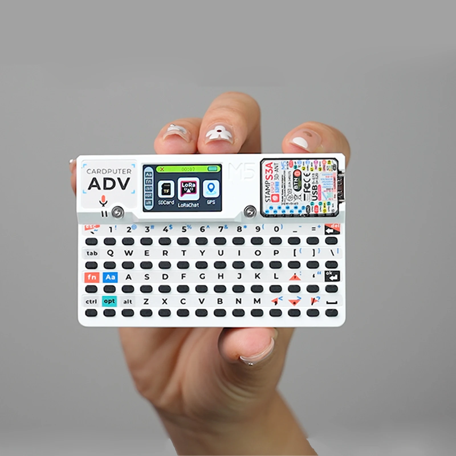 M5stack 공식 카드컴퓨터 Adv 버전 ESP32 휴대용 컴퓨터 M5StampS3A 개발 키트 1.14인치 화면 56키 키보드 카드