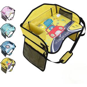 어린이용 자동차 시트 트레이, 카시트 테이블, 유아용 랩 데스크, 대형 태블릿 홀더, 자동차 여행 필수품, 비행기용