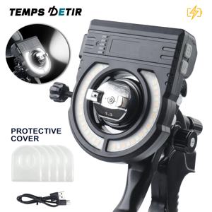 새 차량용 스프레이 건 조명, 5가지 색상 조절 가능, 4시간 작동, 넓은 색온도 2700K-6500K, 페인트 필 라이트, 작업장 페인팅 도구 액세서리