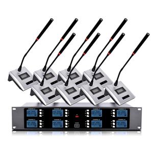 TLF Xtuga A800 고감도 테이블 베이스 마이크로폰 8채널 UHF 전문가용 구즈넥 회의용 마이크