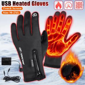 USB 가열 장갑 충전식 스키 전기 열 장갑 스노우보드 등산용 겨울 따뜻한 스키 장갑