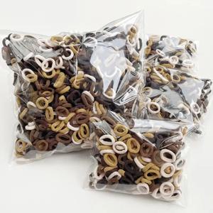 10/30/50개 어린이 소녀용 컬러풀한 나일론 탄성 헤어 밴드 포니테일 홀더 작은 머리끈 고무 밴드 스크런치 헤어 액세서리