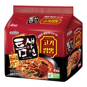 팔도 틈새라면 고기짬뽕(120g X 4개입) 480g 1멀티팩