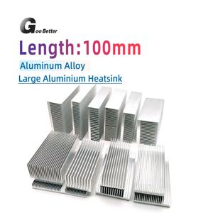 고전력 LED 조명용 알루미늄 방열판 길이 100mm Ic 칩 쿨러 라디에이터 그릴 모양의 방열판