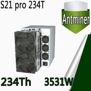 중국에서 3개 구매 시 2개 무료 선물: SHA-256 알고리즘의 Antminer S21 Pro(234Th)는 3510W 전력 소비로 해싱 속도가 234Th/s입니다.