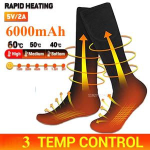 배터리로 충전 가능한 발열 양말 남성용 방한 열선 양말 야외 스키 스포츠 겨울 발 따뜻하게 하는 양말