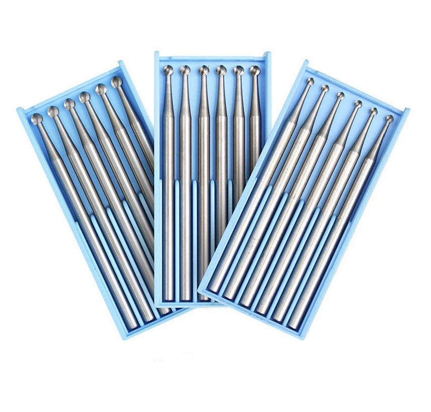 6pcs 합금 hss 강철 라운드 버 올리브 앰버 조각 칼 엔드 밀 목공 라우터 비트 목재 밀링 커터