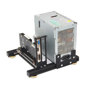 GPU+PSU 홀더 ATX PSU 알루미늄 지원 EXP GDC 도크용 전원 공급 장치 베이스가 있는 DIY 외부 그래픽 카드 랙