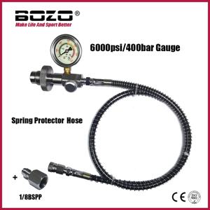 HPA 에어 다이빙 DIN G5/8 연결 충전 스테이션 충전 충전 어댑터 게이지 스테인레스 스틸